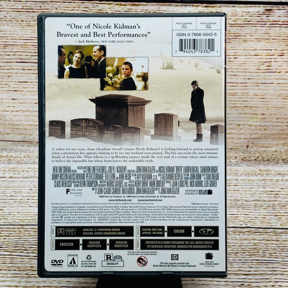 Birth [2004 DVD] Nicole Kidman Lauren Bacall‎ Drama Psychological Suspense Movie - Picture 2 of 6